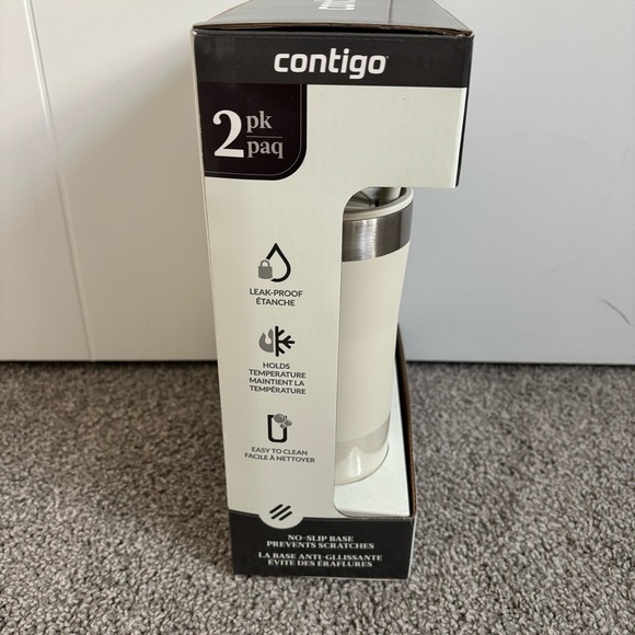 Contigo Streeterville Dual Sip Tumblers - White and Brown - Picture 4 of 4